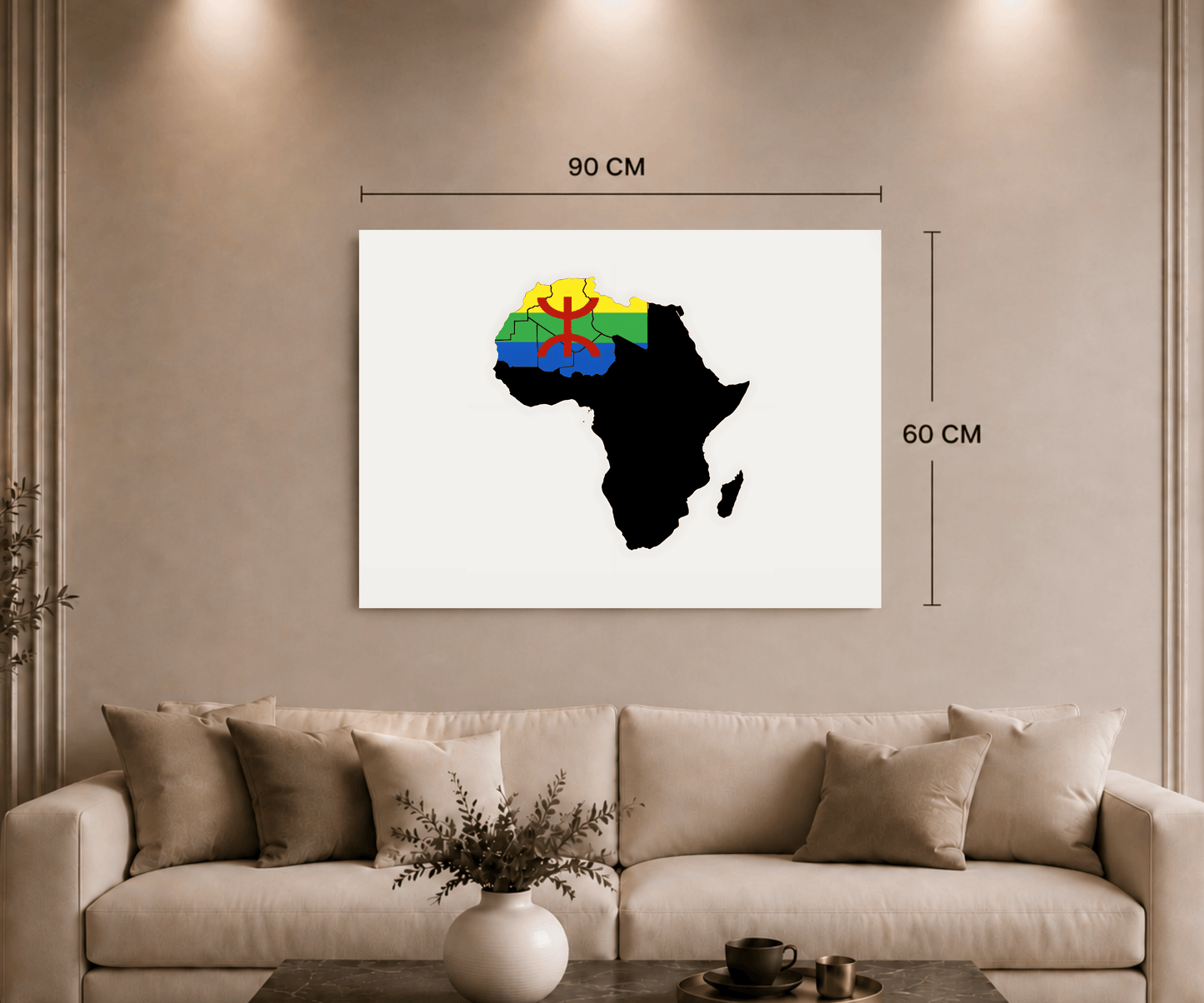 Canvas Wall Art (Tamazgha Map)