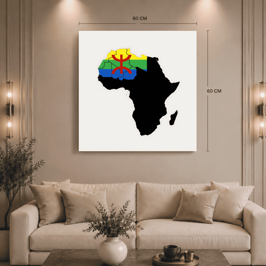 Canvas Wall Art (Tamazgha Map)