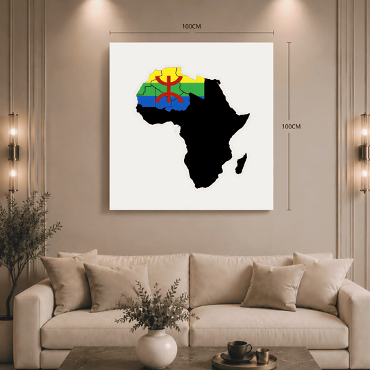 Canvas Wall Art (Tamazgha Map)