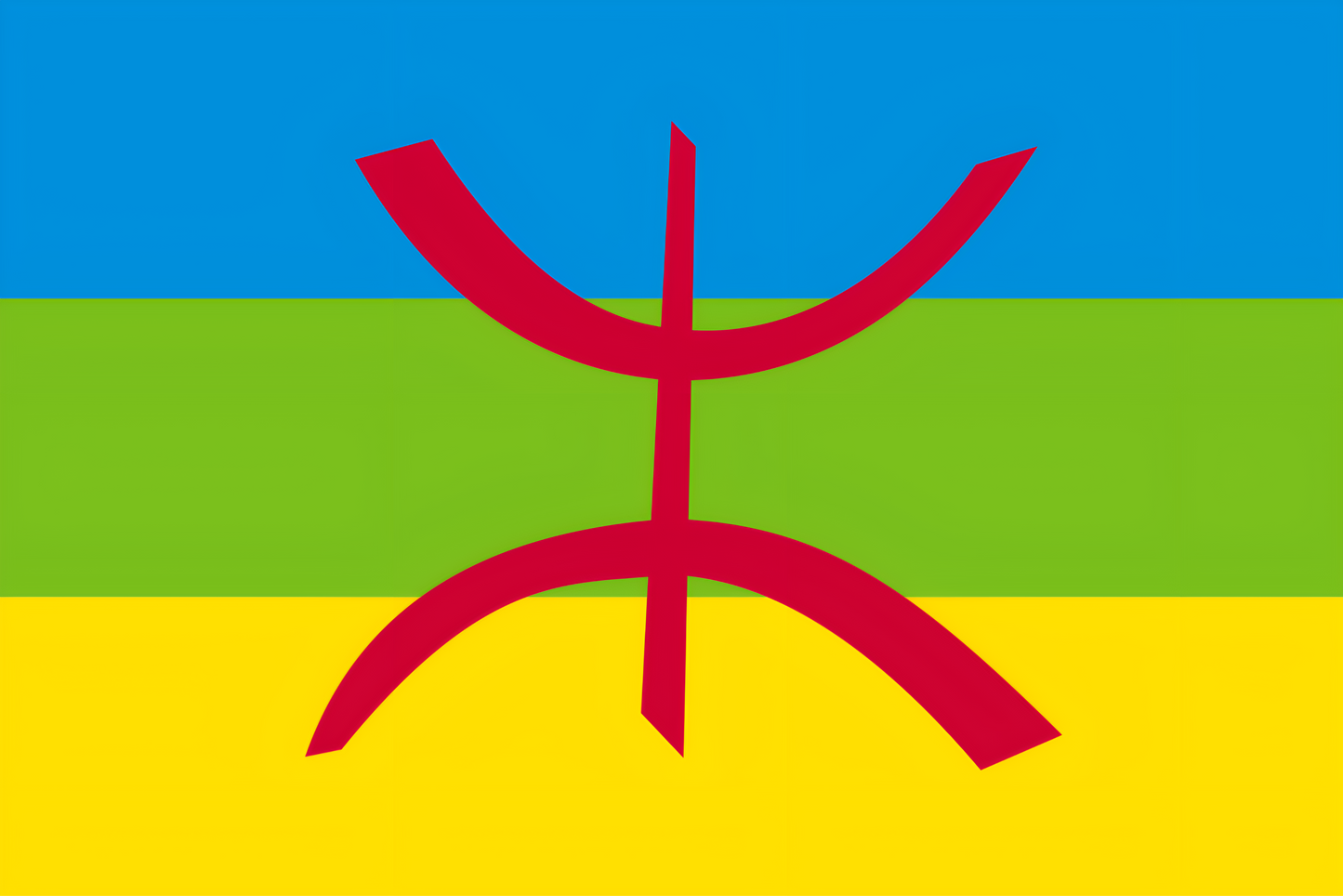 Canvas Wall Art (Amazigh flag)