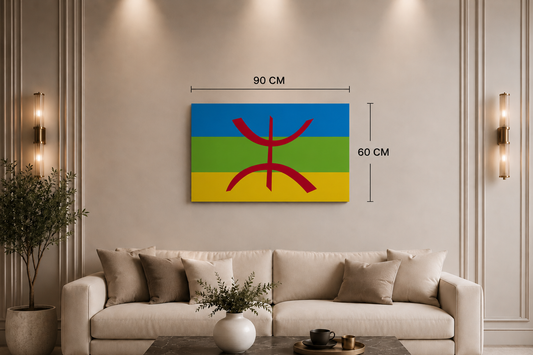Canvas Wall Art (Amazigh flag)