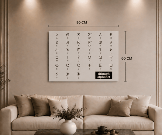 Canvas Wall Art (Tifinagh Alphabet)