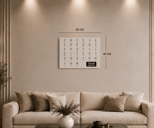 Canvas Wall Art (Tifinagh Alphabet)